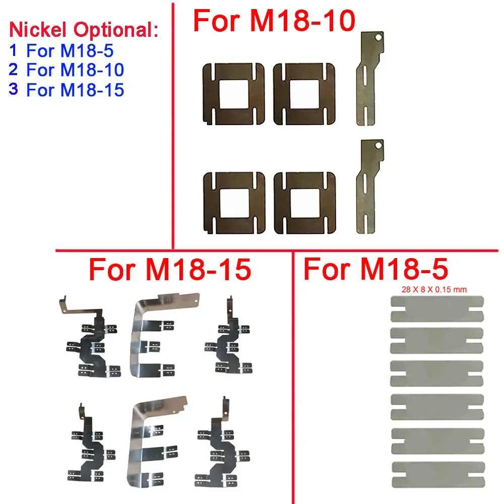 18650 Li-ion Battery Connecting Nickel Plate For Milwaukee 18V 3.0Ah 6Ah 9Ah for M18 Battery Pack 5 / 10 / 15 Battery Cells