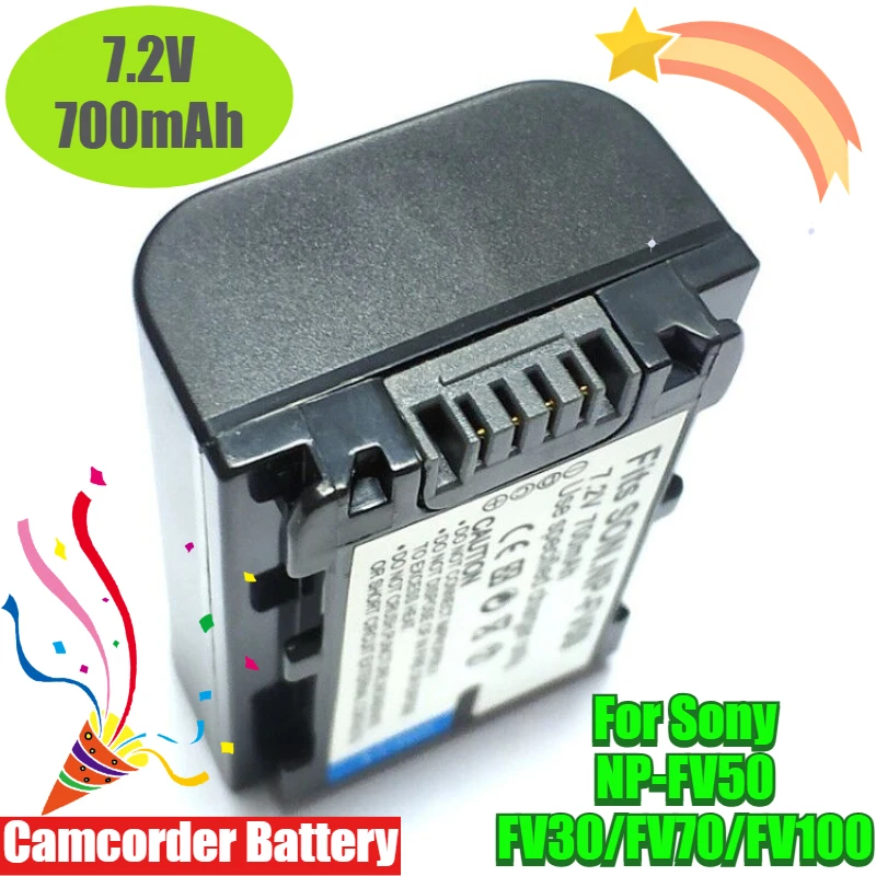 

Rechargeable Camcorder Battery 7.2V 700mAh for Sony NP-FV50 FV30/FV70/FV100