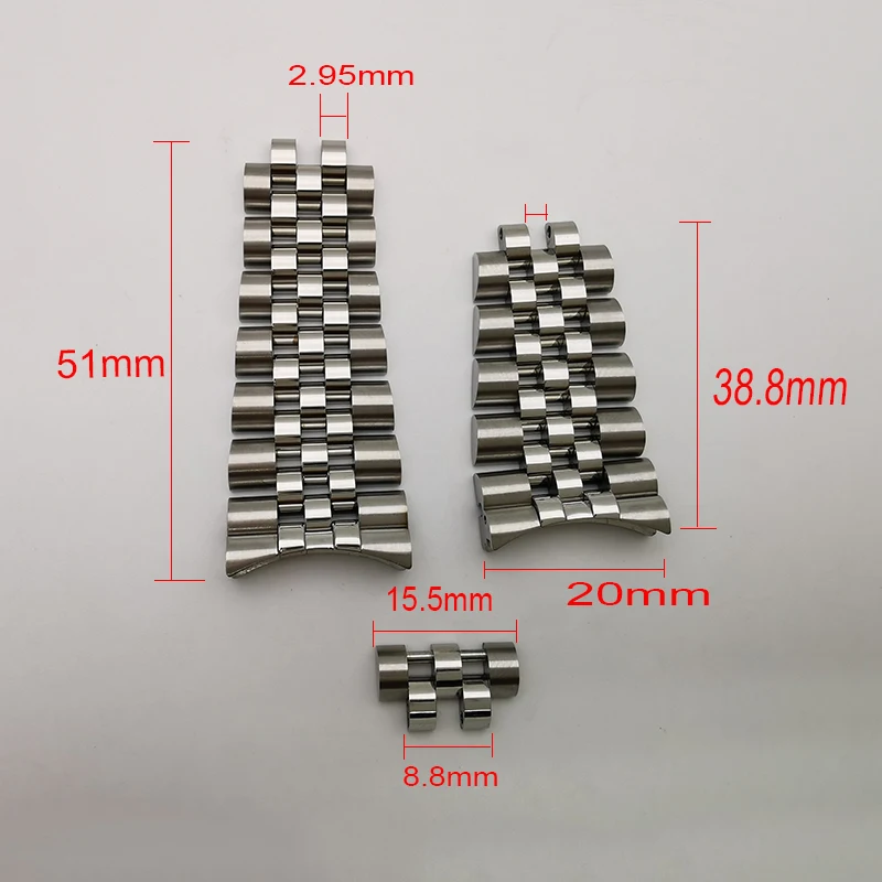 Stainless Steel Watch Bands Bracelets Straps Links For Jubilee GMT 126710-69200,Aftermaket  Watch Parts