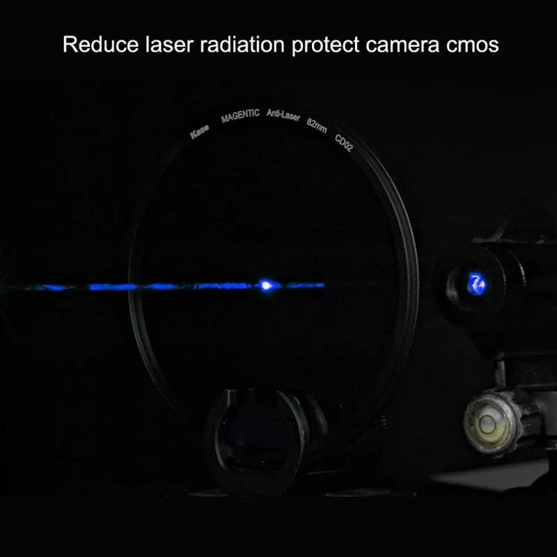 فلتر Kase المغناطيسي المضاد للليزر يقلل من إشعاع الليزر ويحمي الكاميرا Cmos