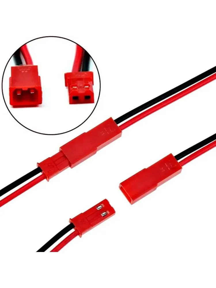 20 szt. Złącze męskie i żeńskie JST Wtyk Kabel DIY 2-pinowe Złącza Terminale — zdjęcie 2