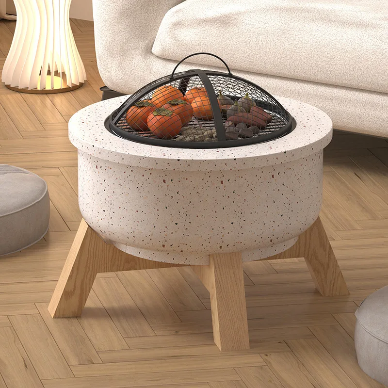 Simple household multi-functional charcoal stove, indoor barbecue stove, surrounding stove, making tea, outdoor garden heating