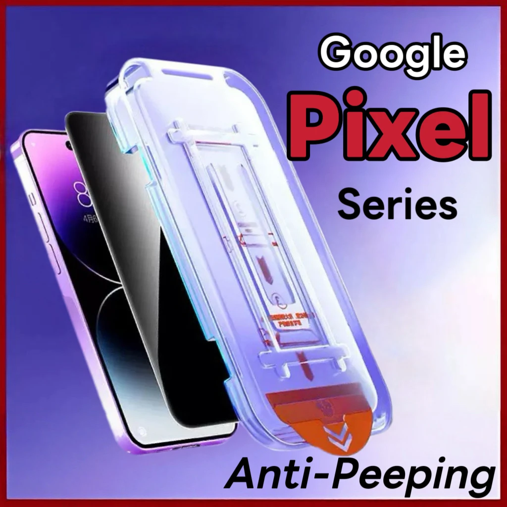 لـ Google Pixel 10 9 Pro XL 8A 8 7 7a 6 6a 5G واقي شاشة مضاد للنظرات ملحقات زجاجية مقسى بدون مجموعة سهلة للغبار