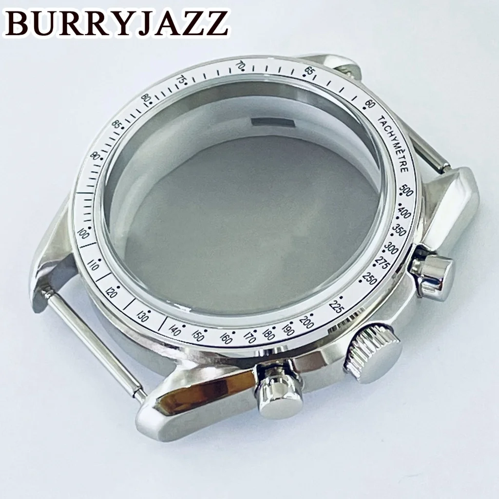 

Серебряный корпус из нержавеющей стали с покрытием для часов с кварцевым механизмом VK63 VK63A, 40 мм