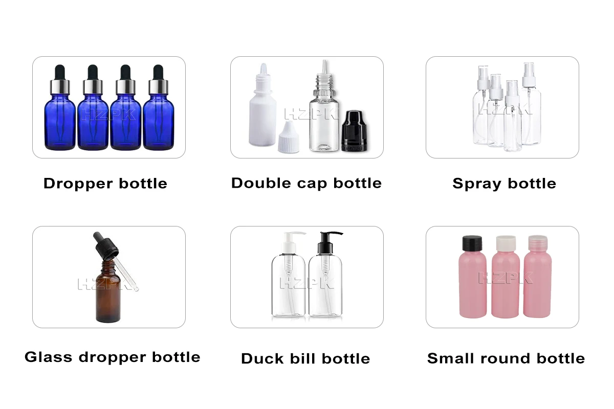 Automatic Milk Juice Honey Sauce Peanut Cosmetic Liquid Paste Small Plastic Bottles Ropp Filling Sealing Capping Machine