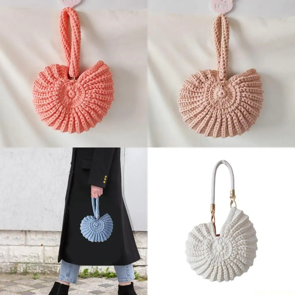 

X90D сумки с верхней ручкой, маленькие сумки-хобои, сотканные вручную из ракушек, сумка-хобо, женская вечерняя сумка, клатчи,