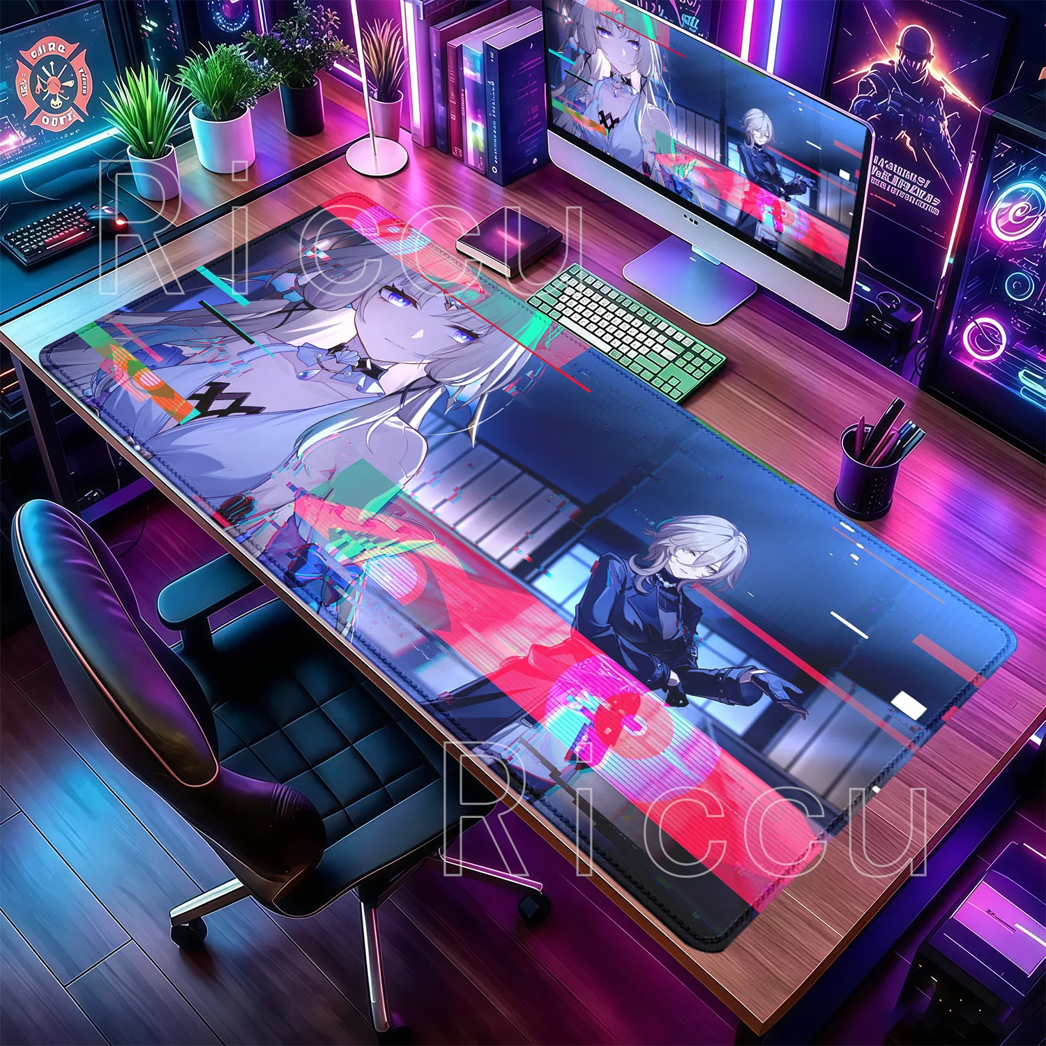 Mouse Pad Pearl Honkai Star Rail Gaming HSR Kawaii Anime Girl Desk Mat Office Accessories Cabinet Keyboard HD Printing Mousepad