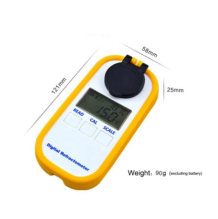 Disinfectant laboratory hydrogen peroxide hydrogen peroxyde test ppm concentration check digital refractometer