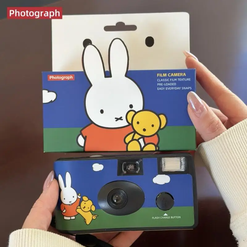 

Новая одноразовая пленочная камера Miffy Kawaii, 18-цветная пленка Ins, корейская студенческая игрушка, мультяшная аниме, пара, подарок на день рождения