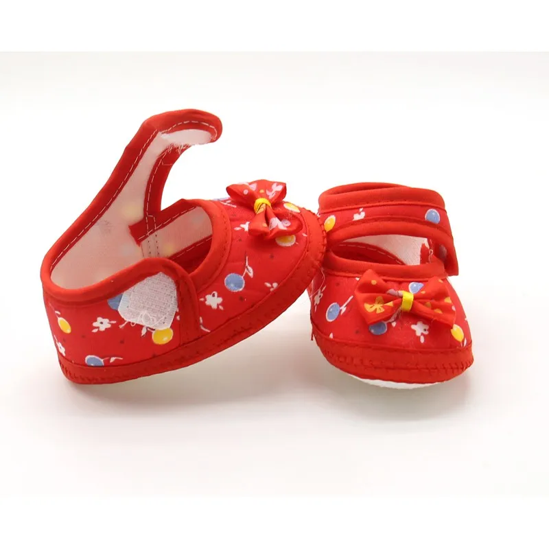 Zapatos de verano para bebé recién nacido, zapatos de primeros pasos con lazo, suela suave, zapatos para caminar, zapatos de tela para niños pequeños