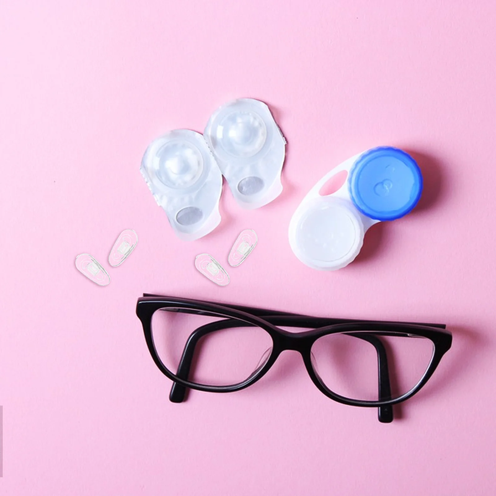 

4Pairs Cushioned Eyeglass Nose Pads Soft Universal Fit Anti-Slip for Eyewear Frame Protection during Sports Travel Work