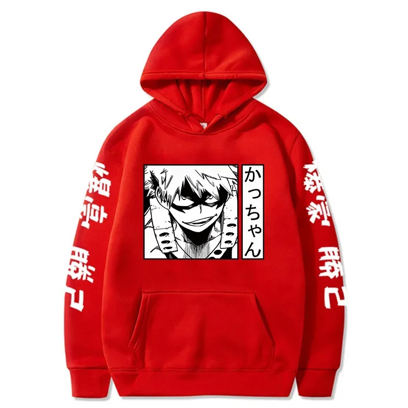 Anime My Hero Academia Katsuki Bakugo Hoodies Men\'s Women Japanese Style Anime Sweatshirt Unisex Funny Harajuku Casual Pullover