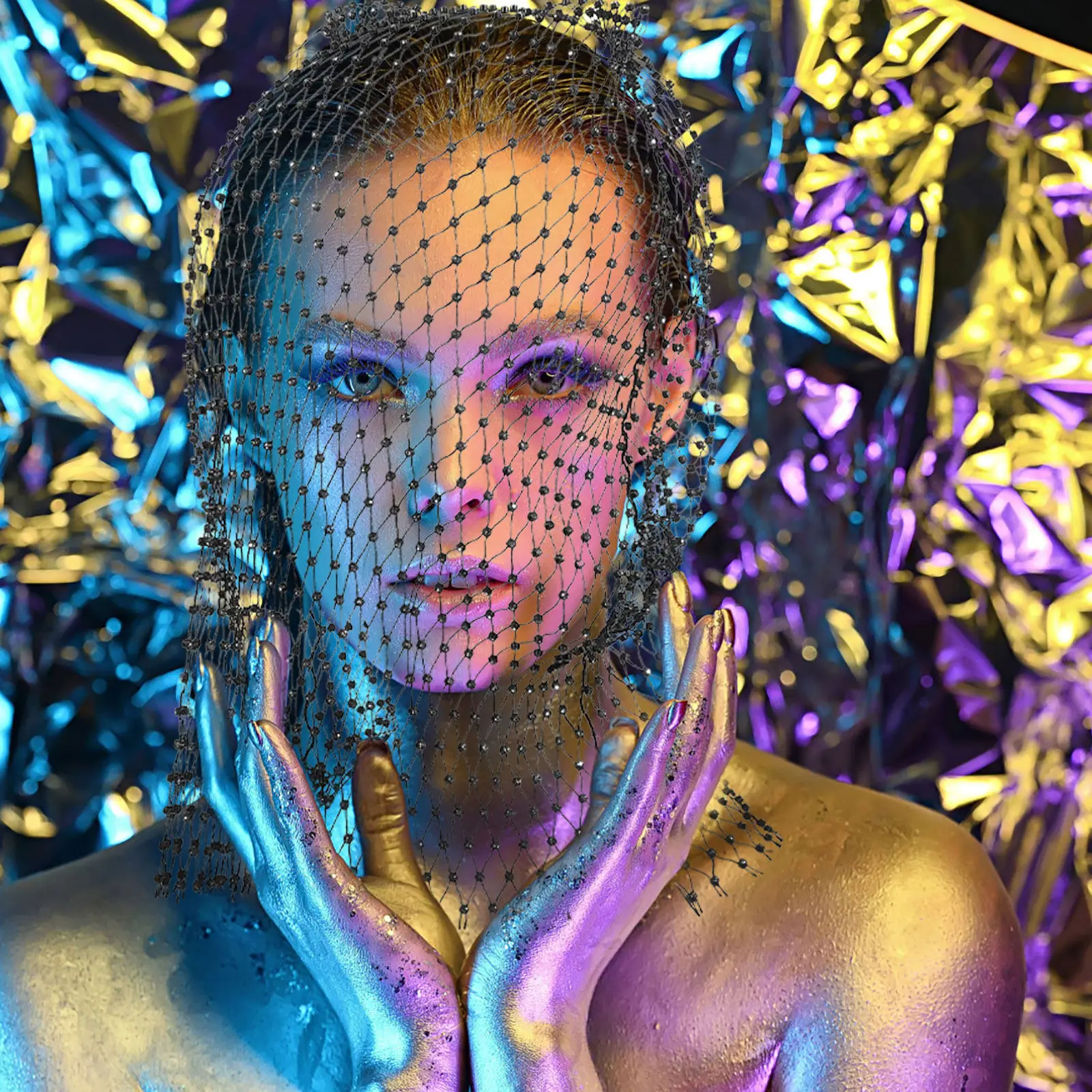 

Маска для лица со стразами для женщин: Элегантная маскарадная маска, креативный костюм для карнавала, декоративный реквизит для выступлений