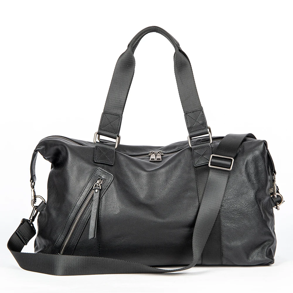 

Мужская дорожная сумка из натуральной кожи, водонепроницаемая дорожная спортивная сумка - кожаная спортивная сумка на плечо для мужчин