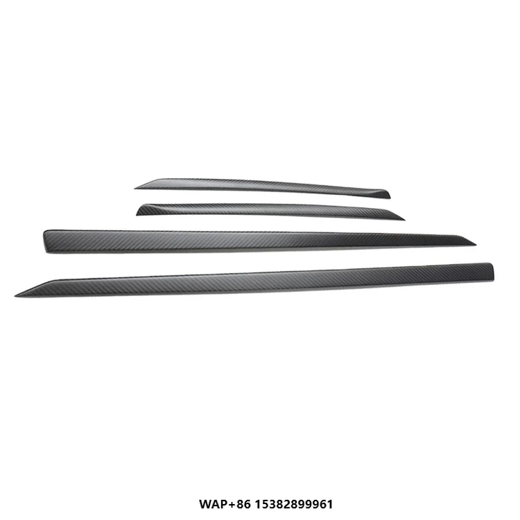 

For Model S 2021-2023 4 Pcs Dry Carbon Fiber Interior Door Handle Trim Cover