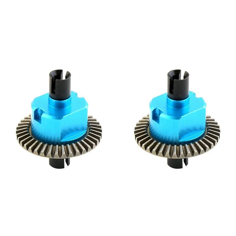 2X All Metal Differential 02024 For HSP 94106 94107 94108 94111 94122 94123 94166 94177 94188 1/10 RC Car Parts,Blue