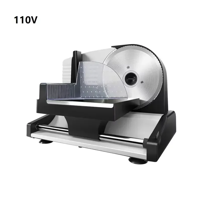 110V 220V Electric Slicer Meat Fruit Mutton Ham Bread Toast Cutter Stainless Steel Blade 1-15mm Thickness Adjustable
