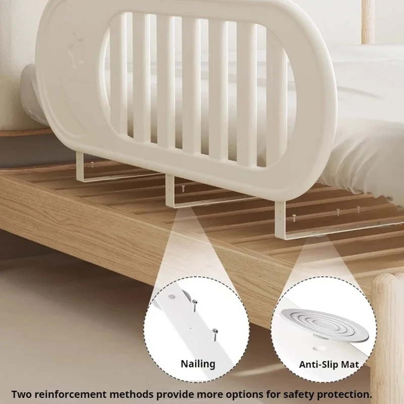 Adjustable Plastic Bed Safety Rail, Protection for Young Children, Compatible with All Beds