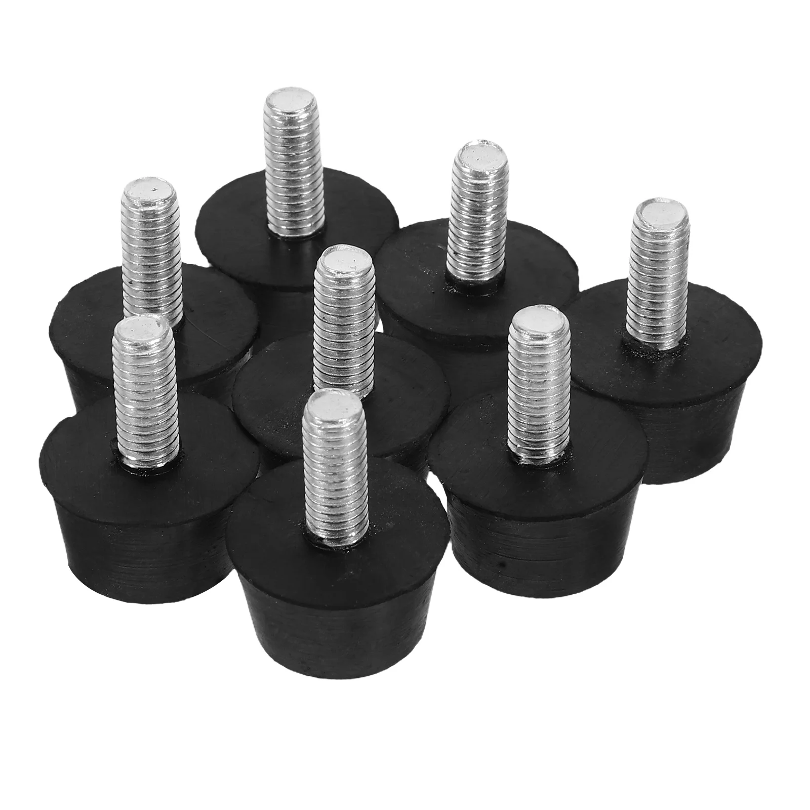 8 قطعة أدوات تسوية الأثاث القابلة للتعديل M6 موضوع قواعد مطاطية للأرضيات غير المستوية المضادة للانزلاق الحد من الضوضاء الجدول كرسي خزانة أريكة