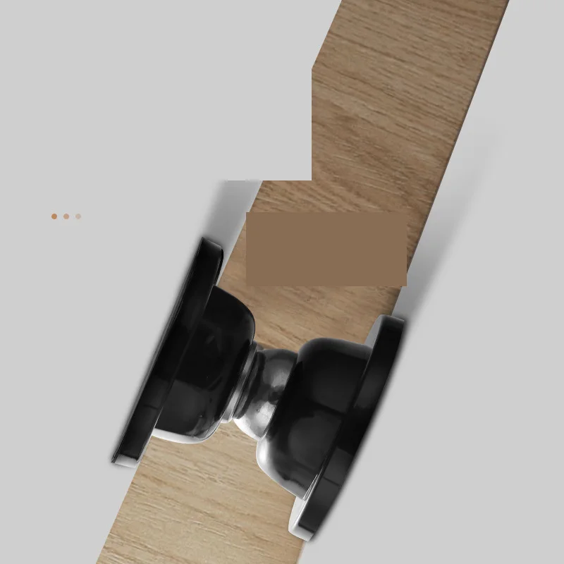 توقف الباب المغناطيسي القصير بدون حفر للمنزل والمكتب مغناطيس قوي للأرضية من السيليكون المضاد للتصادم #3