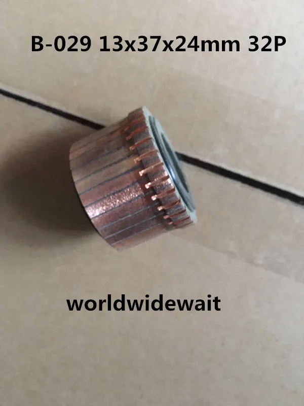 1 Stück 13 mm x 37 mm x 24 mm 32 Zahnrad-Kupfer-Schalenkommutier B-029 BHY-3305-32