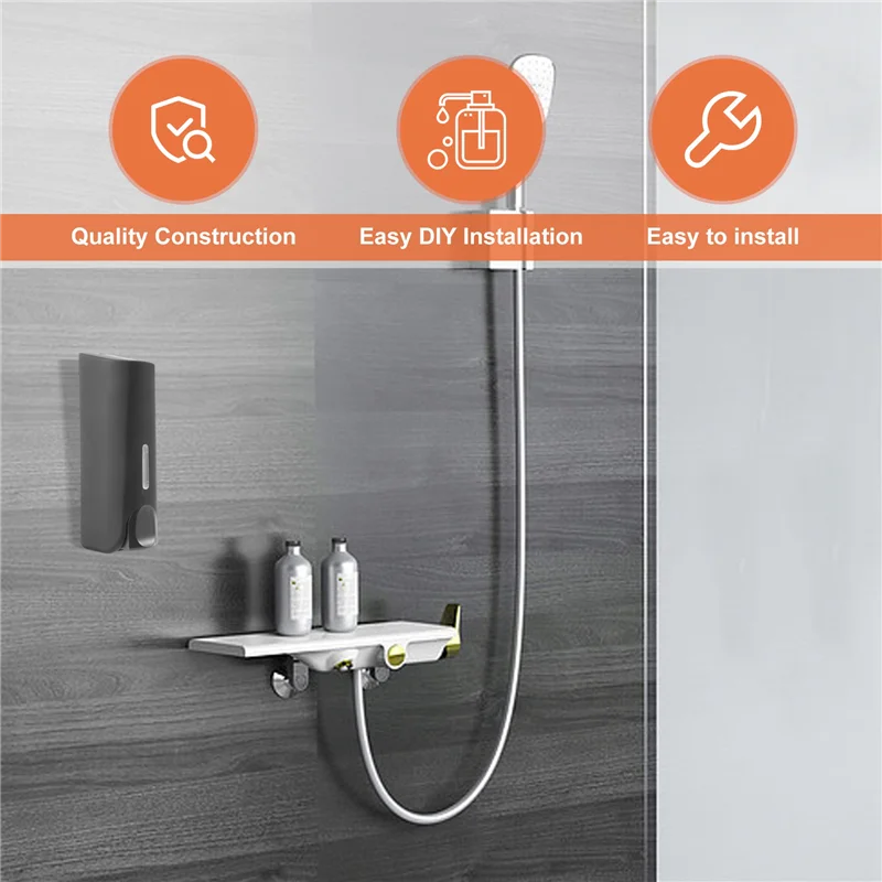 

AK25-350 мл дозатор мыла настенный ручной дозатор мыла для ванной комнаты гель для душа держатель дозатора жидкого шампуня