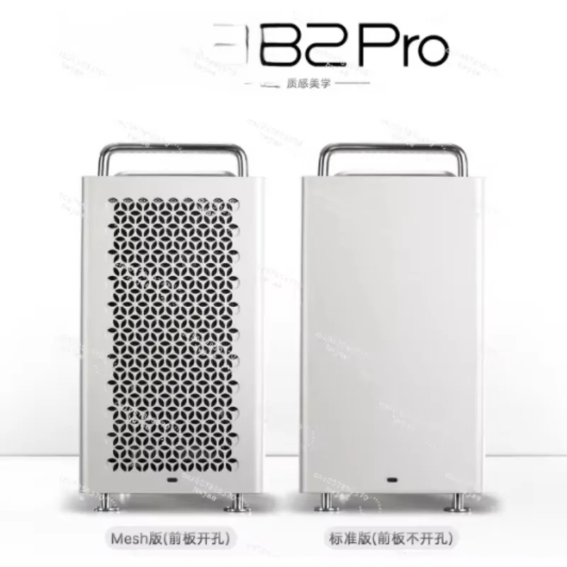 B2PLUS All Aluminum Mini ITX Water Cooled Small Case, Side Permeable SFX Portable A4 Cool Fish G5puls K55