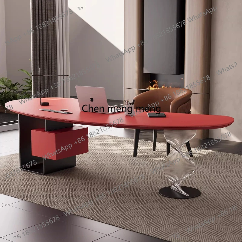 

Эстетичный офисный стол-витрина из акрила, дизайнерский, для конференций, мебель для салона