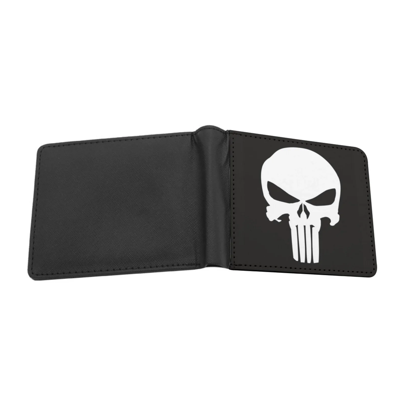 Frank Castle Logo Essential T Shirt Personalized Men's Leather Wallet Card Money Bag Pu Leather Wallet Frank Castle Logo