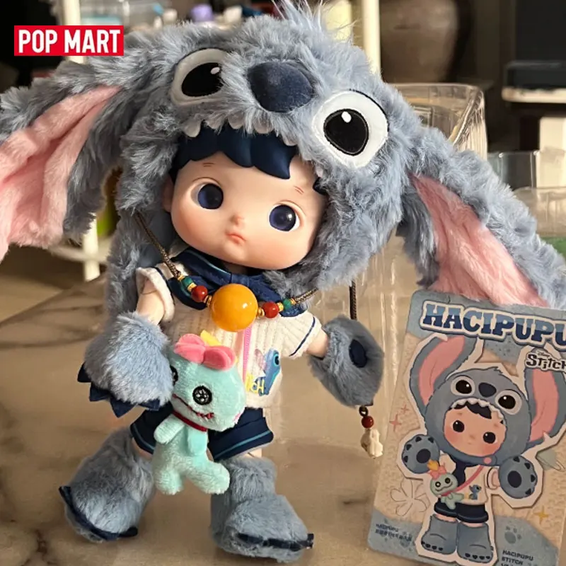 POP MART HACIPUPU Stitch 1/8 BJD Series Trendy Blind Random Box Toys Mystery Box Doll Guess Bag Action Figure Surprise Gift