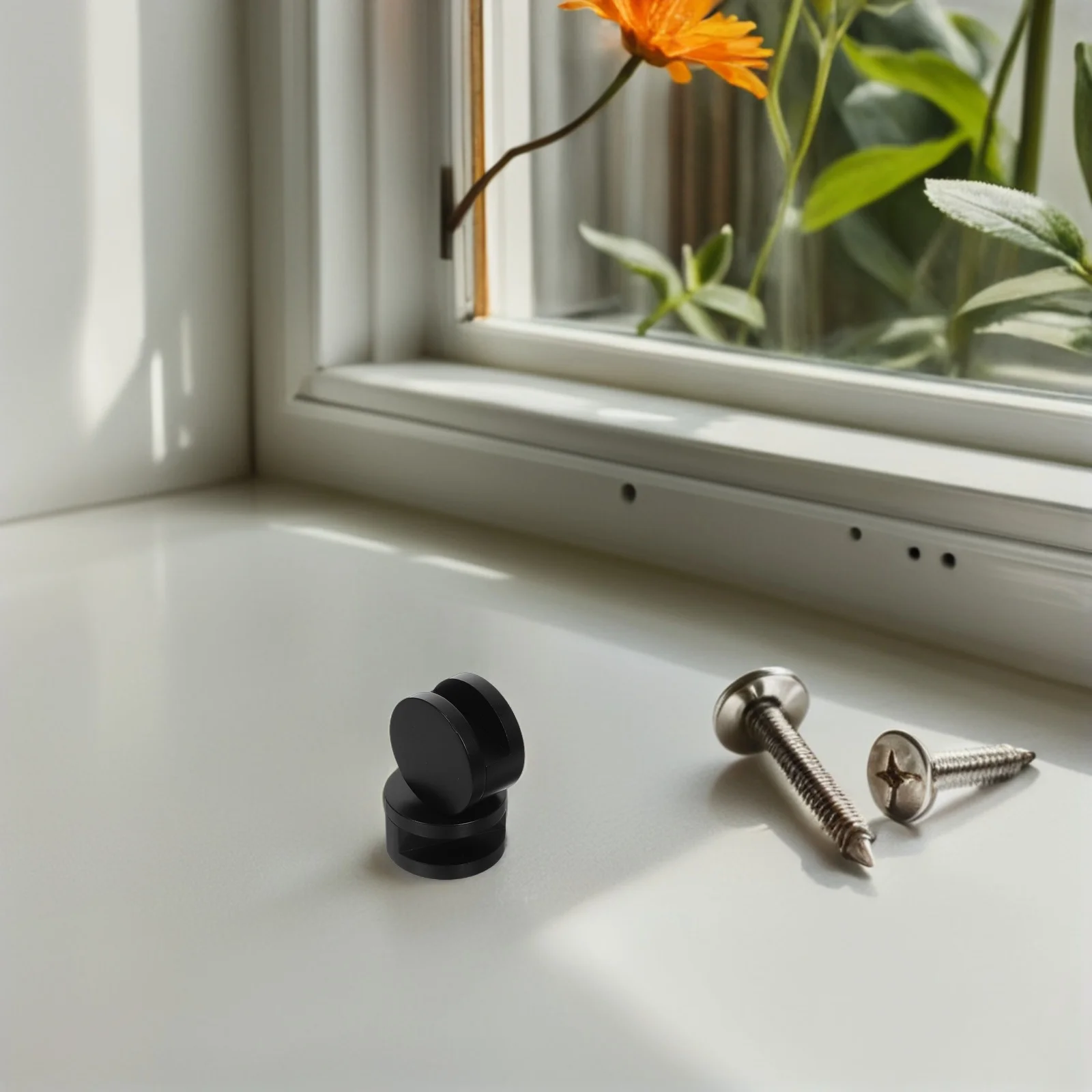 

4Pcs Mirror Clips Frameless Copper Glass Mounting Brackets Easy Install for Bathroom Dressing Room Elevator Secure Mirror