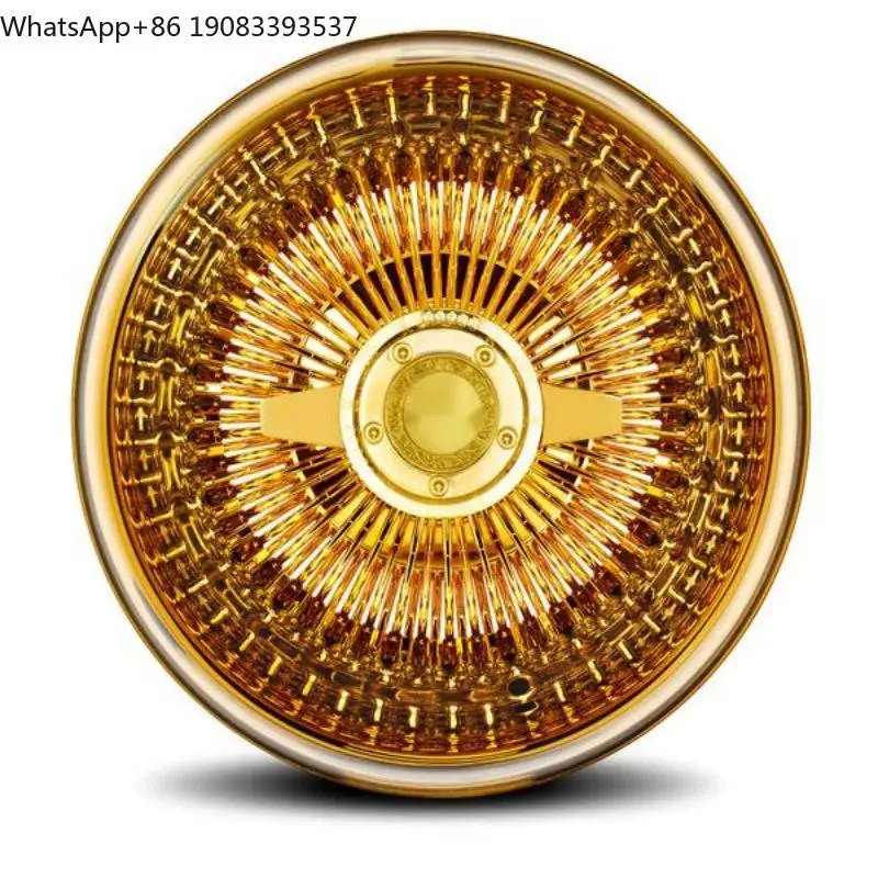 Wire Steel Wheel Stainless 13 14 7 Inch 72 100 Spoke All Gold for Rolls Royce for Cadillac Thunderbird  for Chevrolet