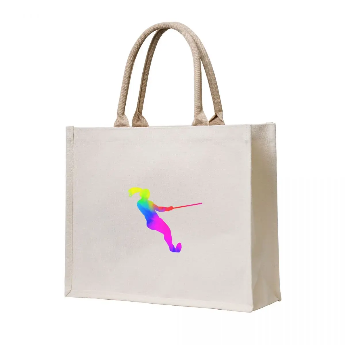 

Rainbow Girl Waterskier Tote Bag women bag Gift bag hand Eco