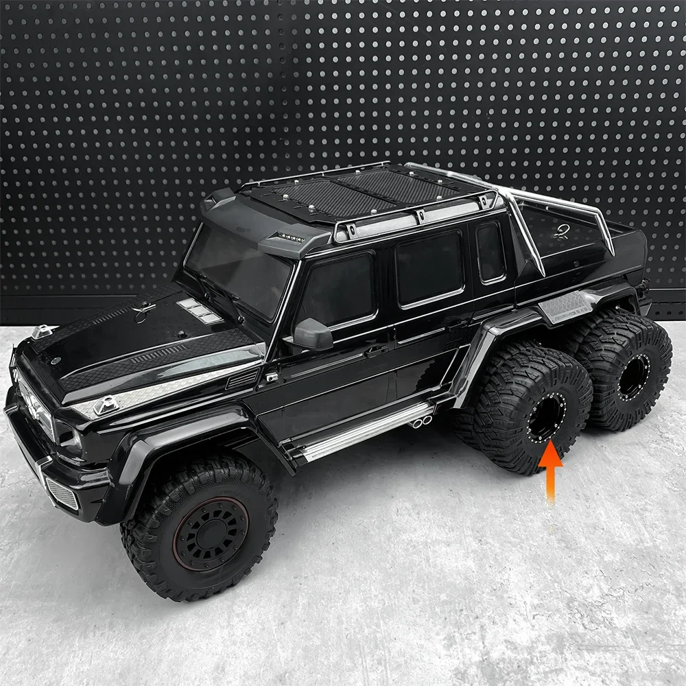 AXSPEED 2Pcs 1.9" Beadlock Wheels Rim Double Hubs for Axial SCX10 TRX4 TRX6 D90 Tamiya 1/10 RC Crawler Car Upgrade Parts