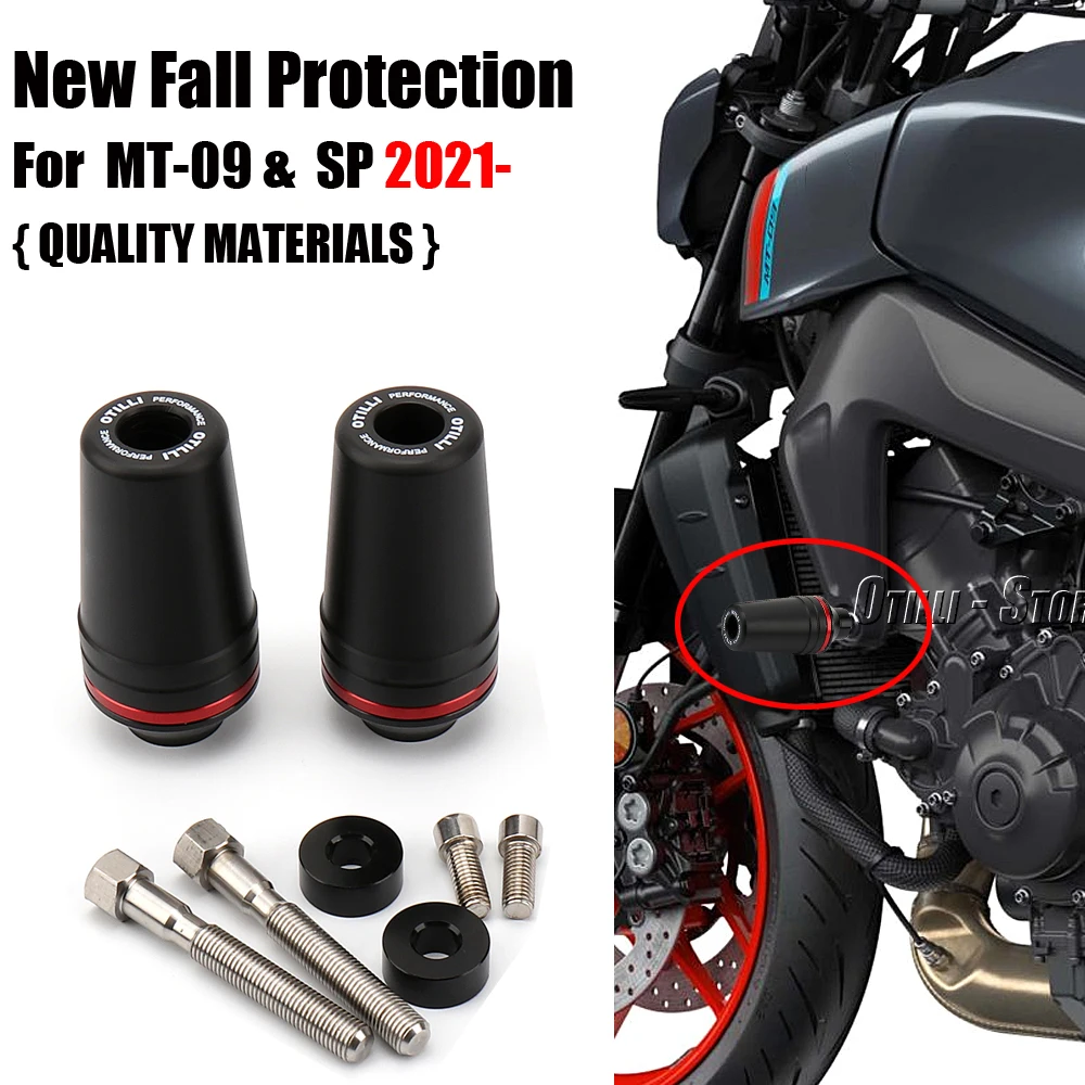 

Motorcycle Accessorie Crash Guard For Yamaha MT09 mt09 MT 09 MT-09 SP 2021 2022 2023 Frame Sliders Engine Falling Protection Pad