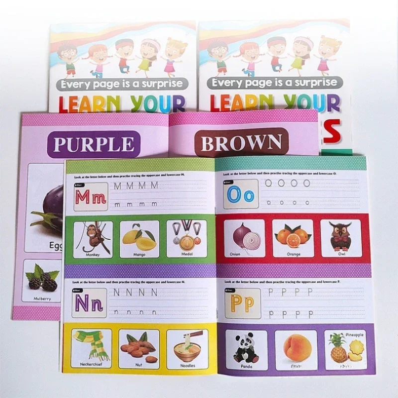 School Book Genius Children's Early Education Coloring Books Puzzle Enlightenment Graffiti Textbook Kindergarten Coloring Books