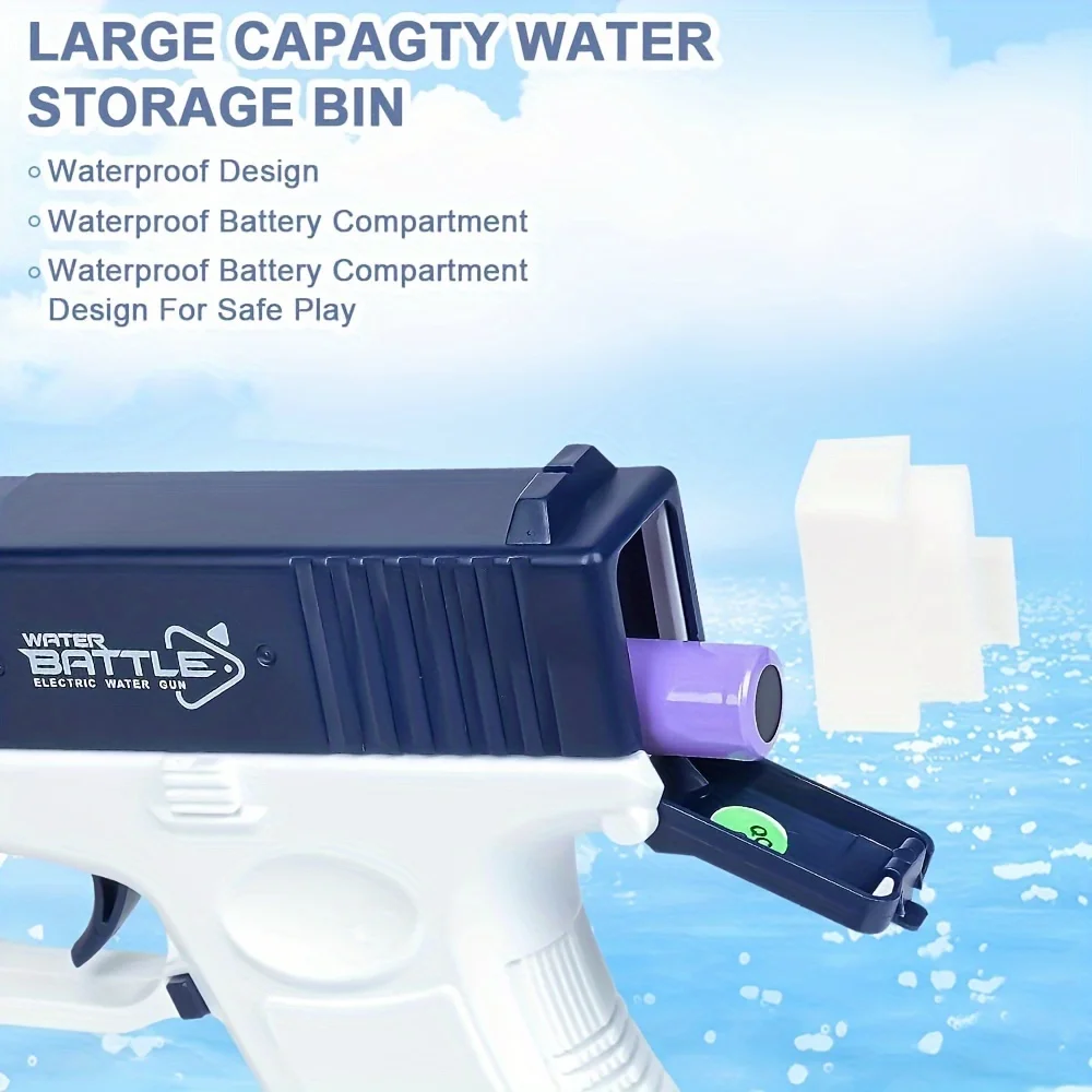 Electric toy water gun, water toy electric water gun, suitable for swimming pools, beaches, outdoor parties