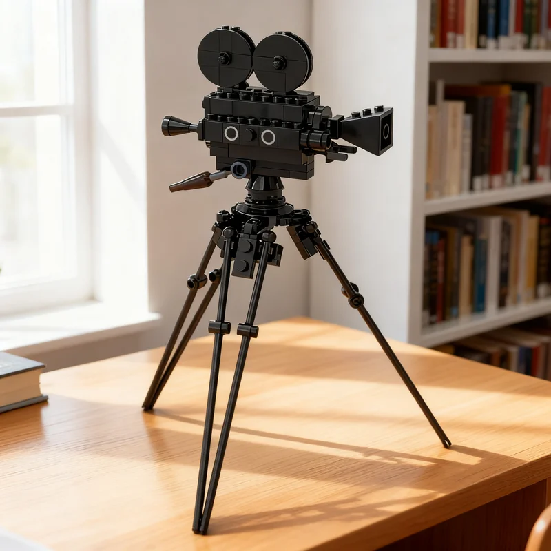 94pcs MOC Creator Designer Sets Old-Fashioned Movie Camera Model Building Blocks Birthday Assemble Brick Creative 3D Display