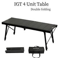 Camping IGT Table igt 4Unit Table Lightweight Aluminum Alloy Table  Ultralight Folding Camping Desk Picnic Tactical IGT Table