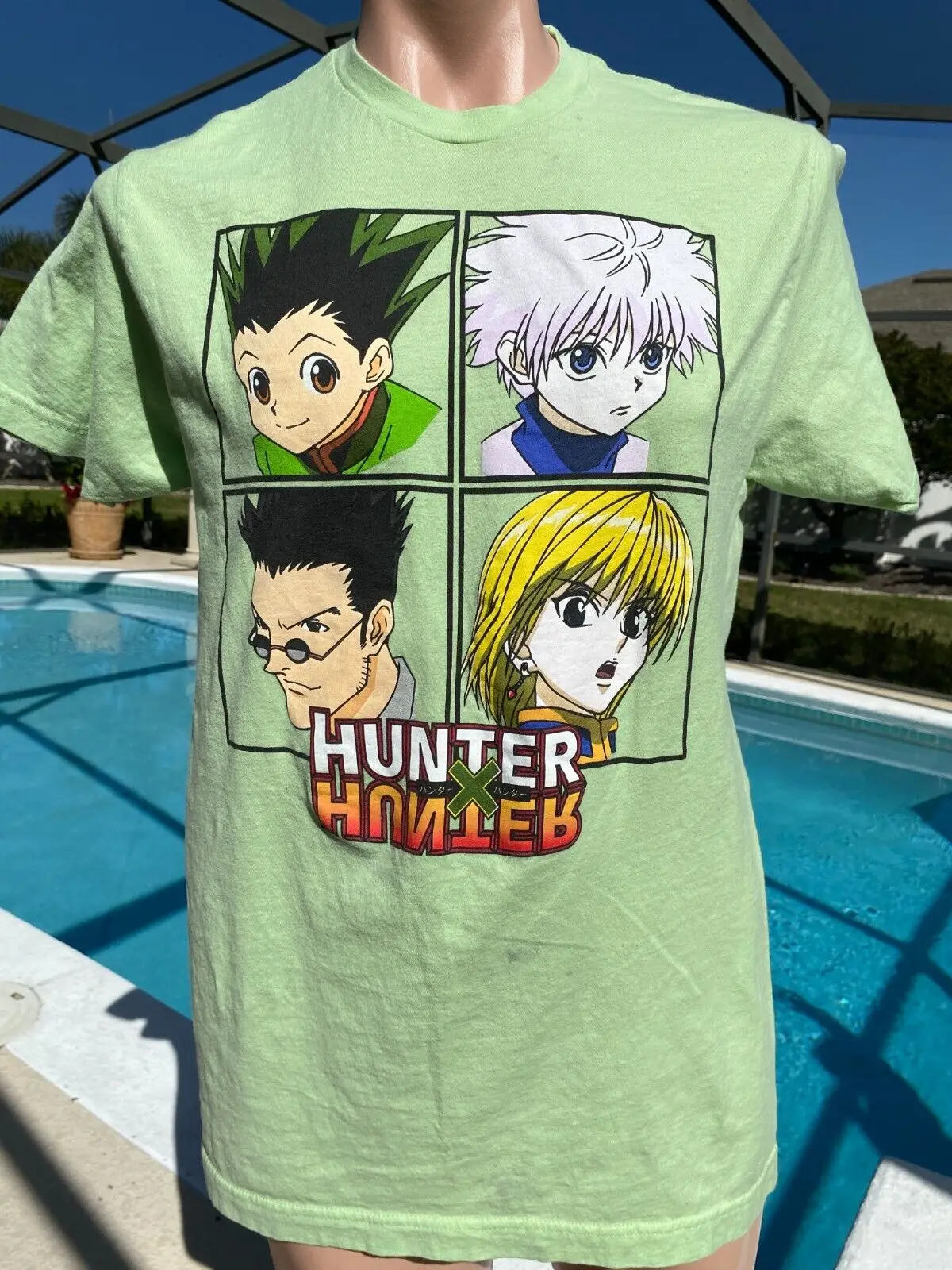 

Hunter X Hunter T Shirt Anime Characters Graphic Tee Short Sleeve L Large