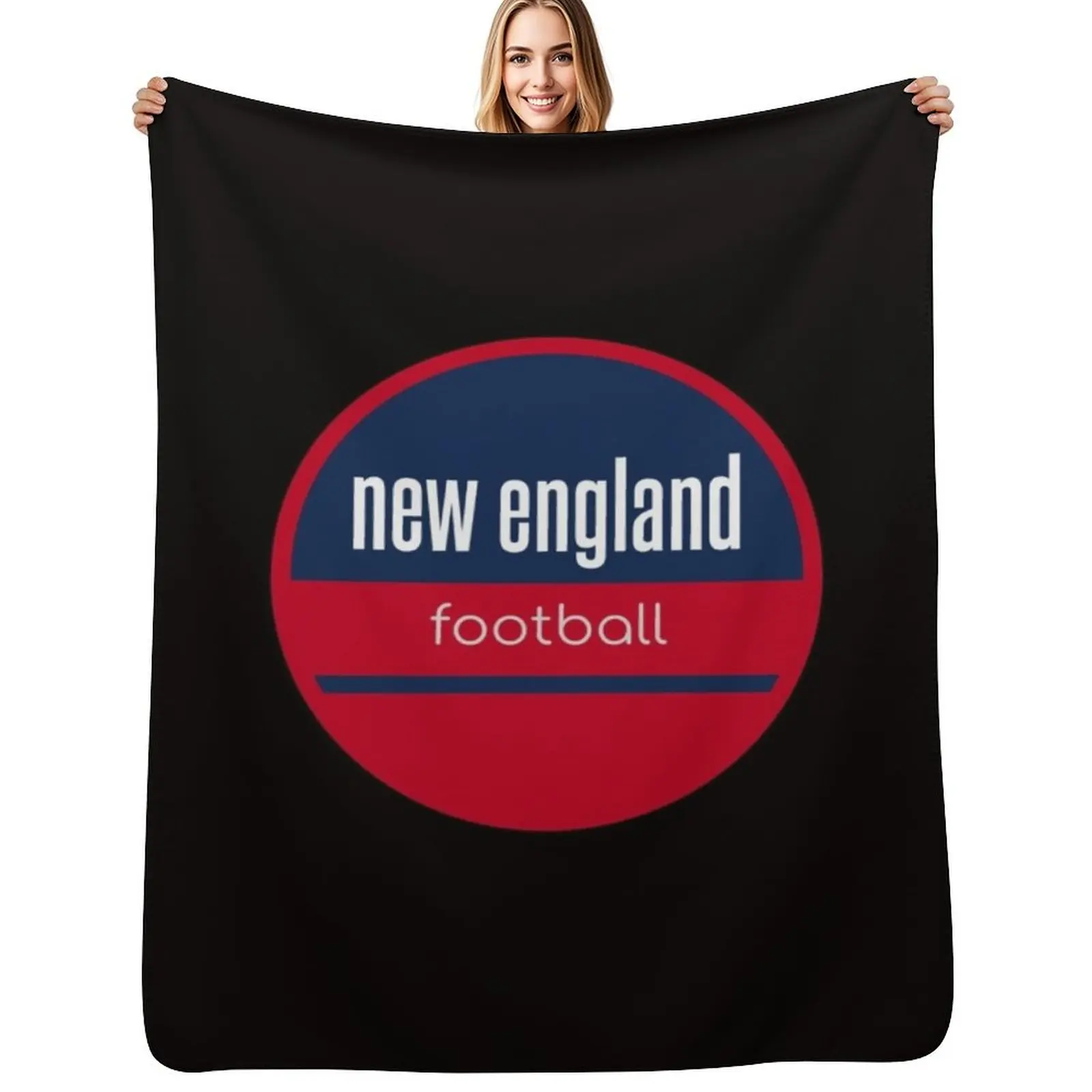 New england football Throw Blanket Year Round Soft Comfortable Blanket for Home