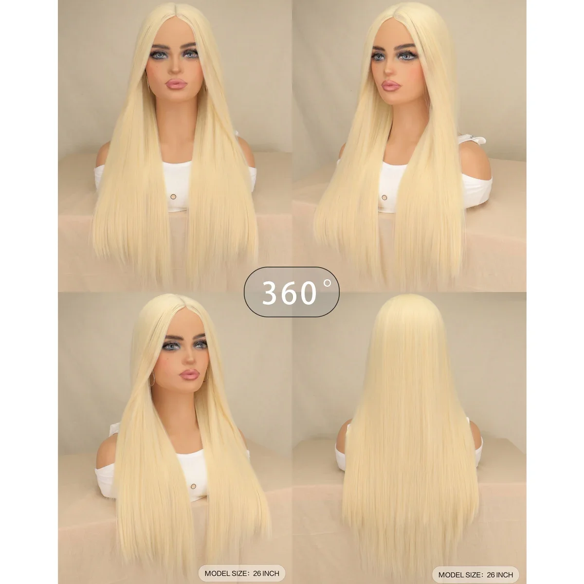 المرأة الاصطناعية طويلة مستقيم الشعر ألياف مقاومة للحرارة الشعر حفلة تأثيري هدية الكريسماس شعر مستعار أسود زي حفلة الهالوين