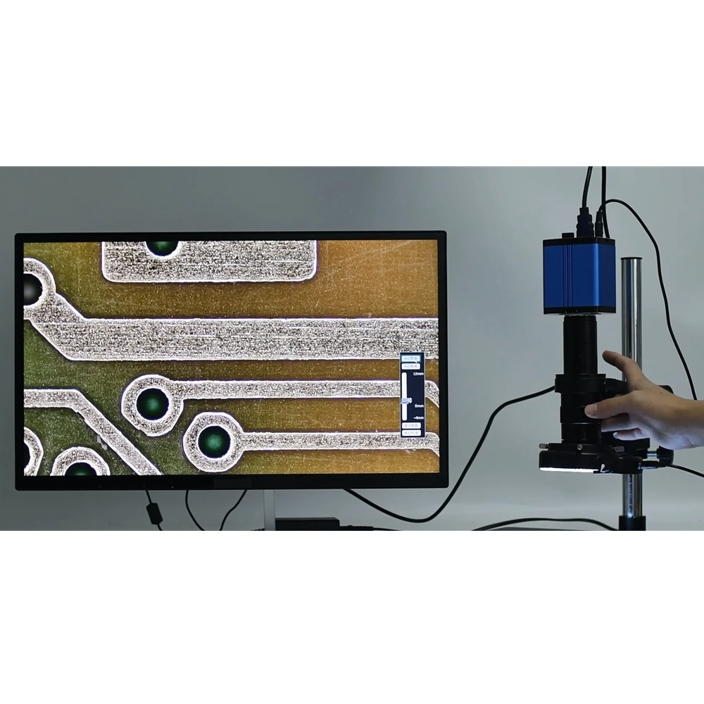 SONY IMX307-Microscope Vidéo Industriel HDMI 1080P 60FPS, Type-C, Autofocus, Caméra de Mesure, Monture C, Enregistreur à Disque U, Soudure