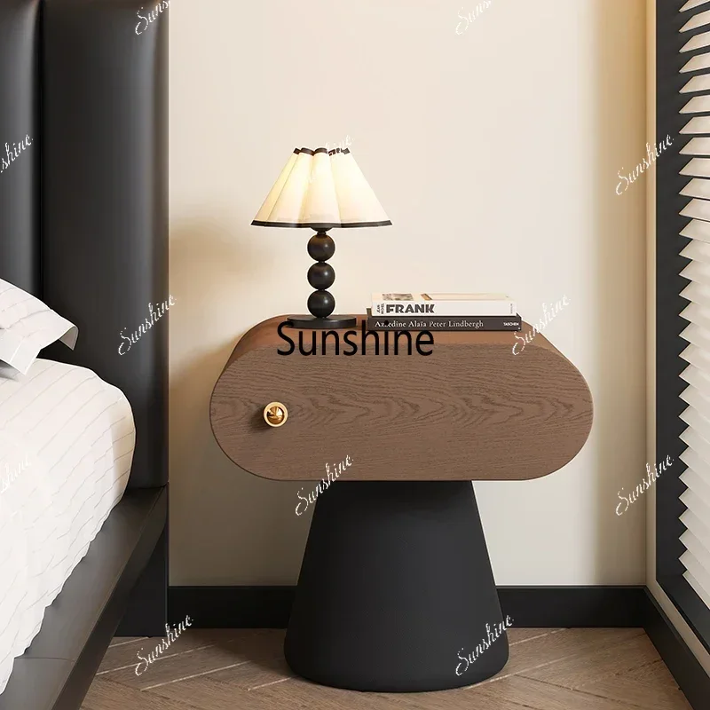 Cream Style Premium Delicacy Elegant Luxury Unique Bedside Table Bed Table Premium Creative Bedroom Furniture WohnzimmertischT*