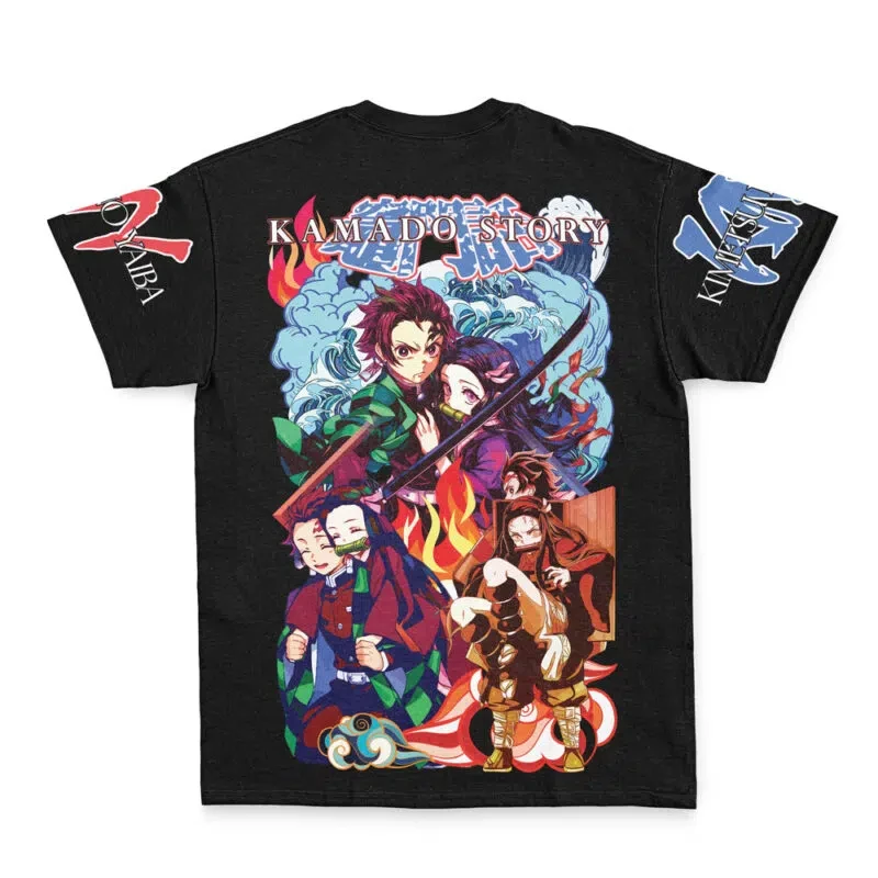 2025, neues Anime Ghost Annihilation Blade 3D-Druck, übergroßes T-Shirt für Erwachsene und Kinder, Y2K-Street-Fashion-Casual-Top