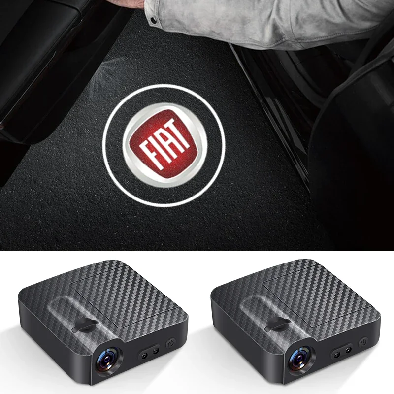 

LED Light Car Door Projector Car Welcome Light For FIAT Abarth 500 Panda Bravo Punto Tipo Linea Ducato Freemont Accessories