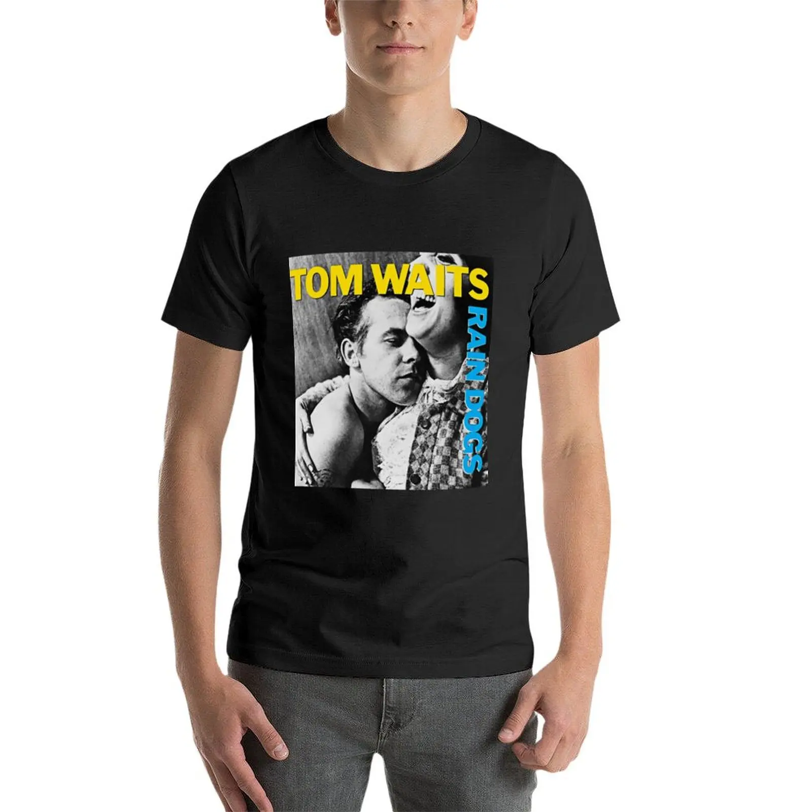 Tom Waits Rain Dogs Perfect Gif T-Shirt anime shirt anime t shirts customizeds Men's t-shirt