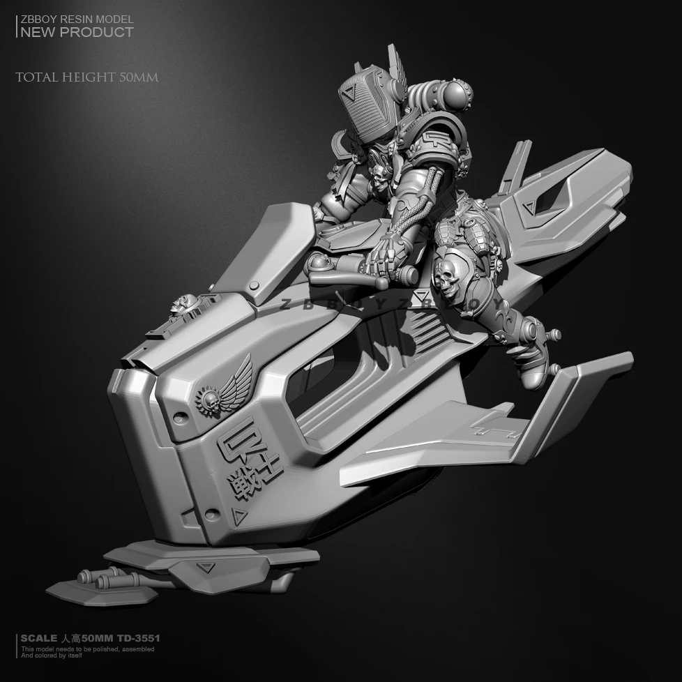 50mm Resin model kits figure colorless and self-assembled TD-3551