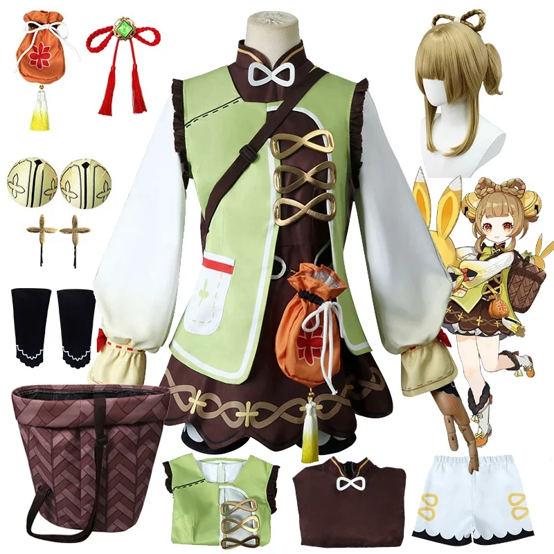 Genshin impact Yaoyao costume cosplay ragazze gioco lolita dress bella uniforme set completo Yao Yao costume cosplay per le donne