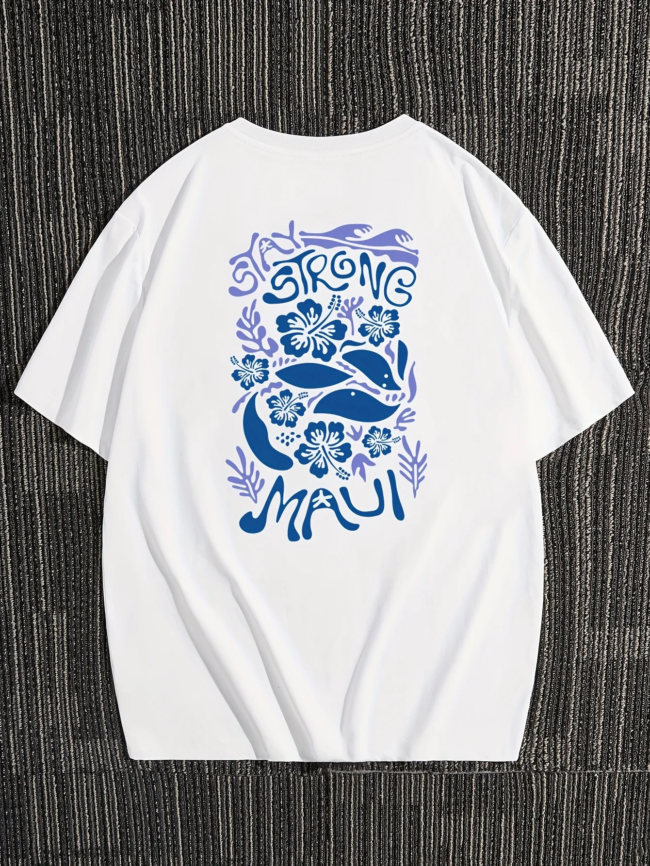 All-Season Floral Men's Tee: Breathable, Quick-Dry, & Crew Neck Design - Durable Casual Wear with Easy Maintenance